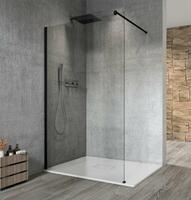 VARIO BLACK jednodílná sprchová zástěna k instalaci ke stěně, čiré sklo, 900 mm | Více - 