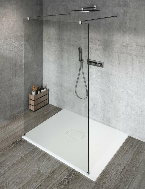 Sprchová stěna Walk-in 100 cm chrom/transparent – Gelco Vario chrome GX1210GX2210
