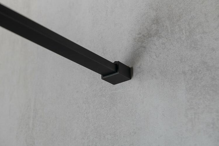 Sprchová stěna Walk-in 80 cm černá/kouřové sklo – Gelco Vario black GX1380GX2214
