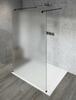 Sprchová stěna Walk-in 110 cm černá/matné sklo – Gelco Vario black GX1411GX2214