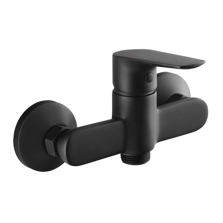 LOTTA nástěnná dřezová baterie 3/4, bez ramínka, černá mat