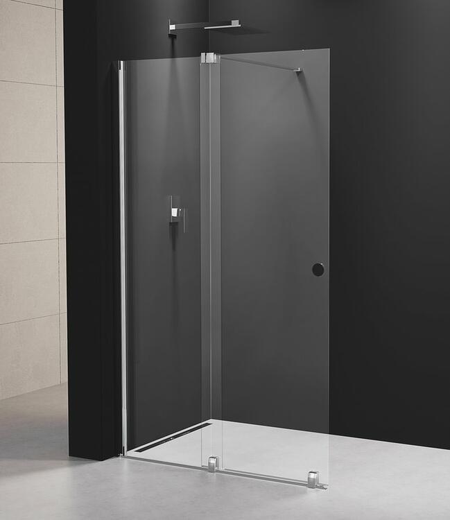 Sprchová stěna Walk-in posuvná 140 cm chrom/transparent – Polysan Modular shower MS5-140