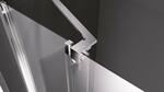 Sprchová stěna Walk-in posuvná 140 cm chrom/transparent – Polysan Modular shower MS5-140