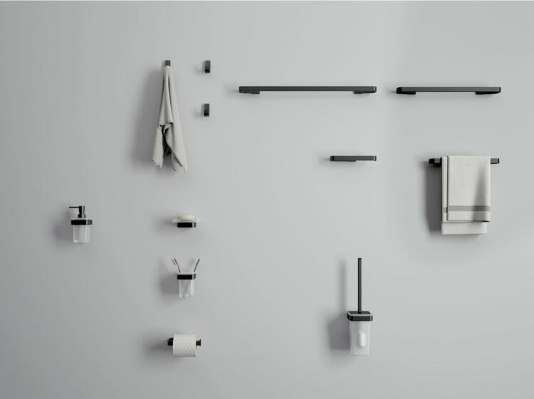 SAMOA mýdlenka, mléčné sklo, černá mat