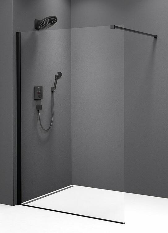 Sprchová stěna Walk-in 100 cm černá/transparent – Polysan Modular shower black MS1-100B