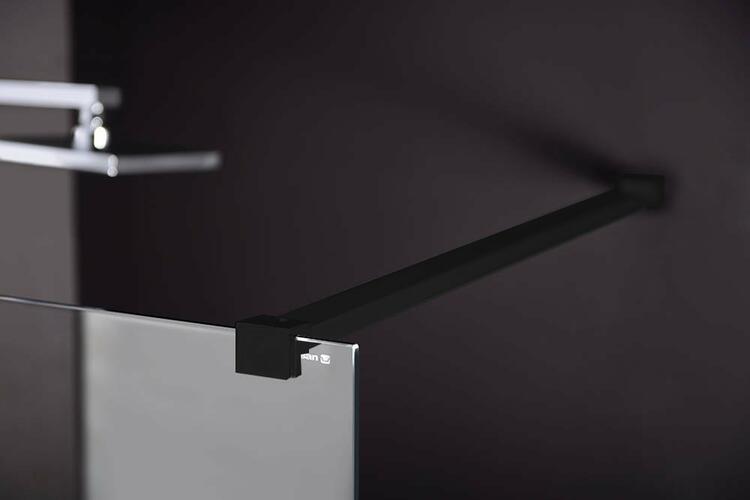 Sprchová stěna Walk-in 100 cm černá/transparent – Polysan Modular shower black MS1-100B