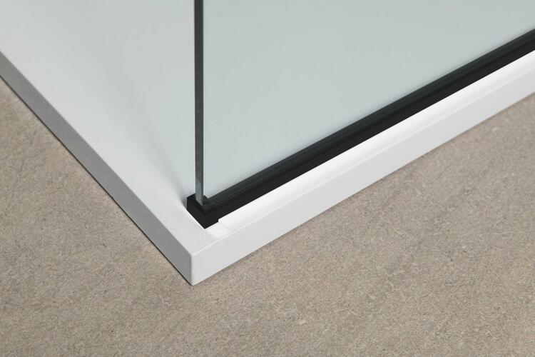 Sprchová stěna Walk-in 100 cm černá/transparent – Polysan Modular shower black MS1-100B