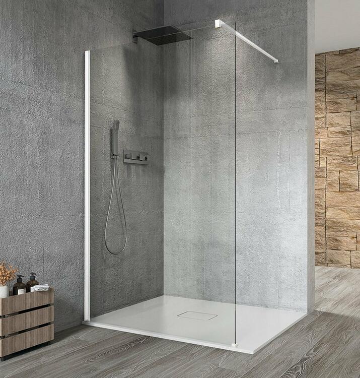 Sprchová stěna Walk-in 90 cm bílá/transparent – Gelco Vario white GX1290GX1015