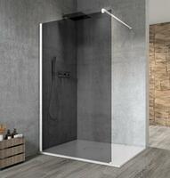 VARIO WHITE jednodílná sprchová zástěna k instalaci ke stěně, kouřové sklo, 1300 mm | Více - 