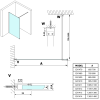 Sprchová stěna Walk-in 110 cm bílá/matné sklo – Gelco Vario white GX1411GX1015