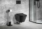 AVVA CLEANWASH závěsná WC mísa, integrovaná baterie a bidet. sprška, Rimless, 35,5x53cm, černá mat
