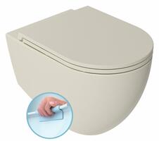 INFINITY závěsná WC mísa, Rimless, 36,5x53cm, ivory | Více - 