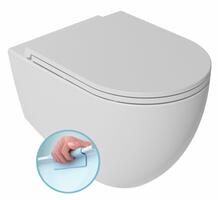 INFINITY závěsná WC mísa, Rimless, 36,5x53cm, bílá mat | Více - 