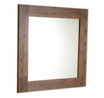 BRAND zrcadlo v dřevěném rámu 80x80cm, mořený smrk | Více - 