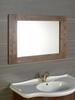 BRAND zrcadlo v dřevěném rámu 1000x800mm, mořený smrk