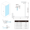 Sprchová stěna Walk-in 90 cm chrom/transparent – Bruckner Spitza 750.090.1