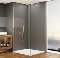 Sprchová stěna Walk-in 100 cm chrom/transparent – Bruckner Spitza 750.100.1 | Více -