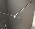 Sprchová stěna Walk-in 120 cm chrom/transparent – Bruckner Spitza 750.120.1