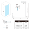 Sprchová stěna Walk-in 120 cm chrom/transparent – Bruckner Spitza 750.120.1