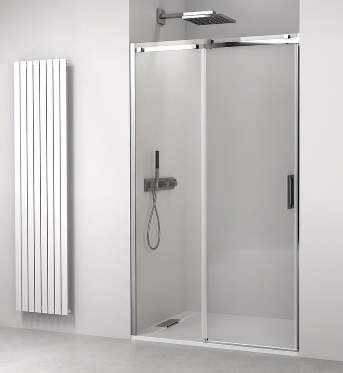 THRON LINE SQUARE sprchové dveře 1000 mm, hranaté pojezdy, čiré sklo