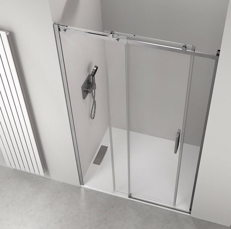 Sprchové dveře 150 cm chrom/transparent – Polysan Thron round TL5015-5005