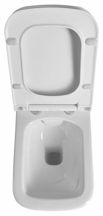 WALTER závěsná WC mísa, Rimless, 37x52,5cm, bílá