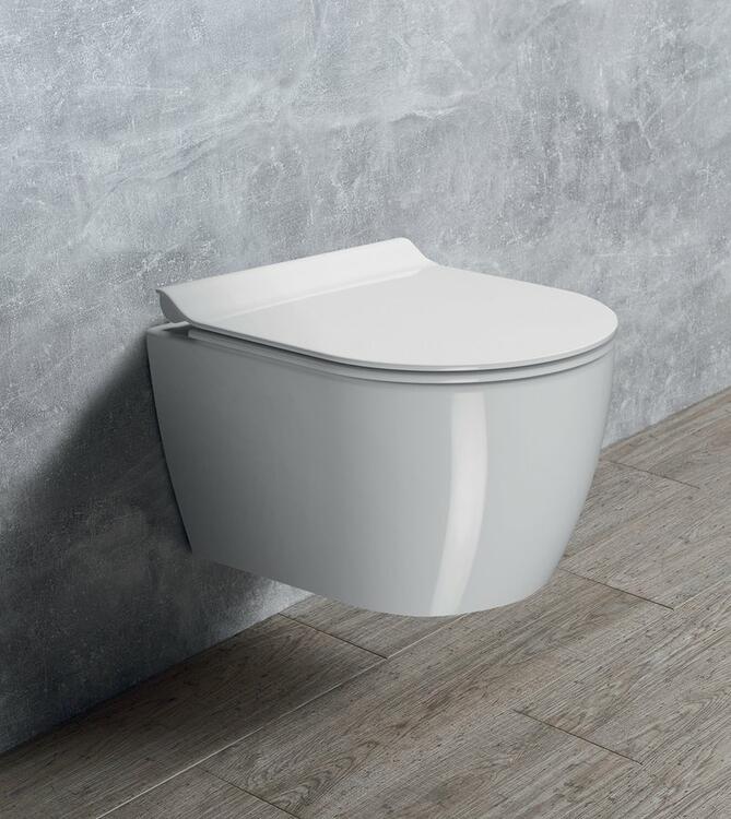 PURA SHORT závěsná WC mísa, Swirlflush, 35x46cm, bílá ExtraGlaze