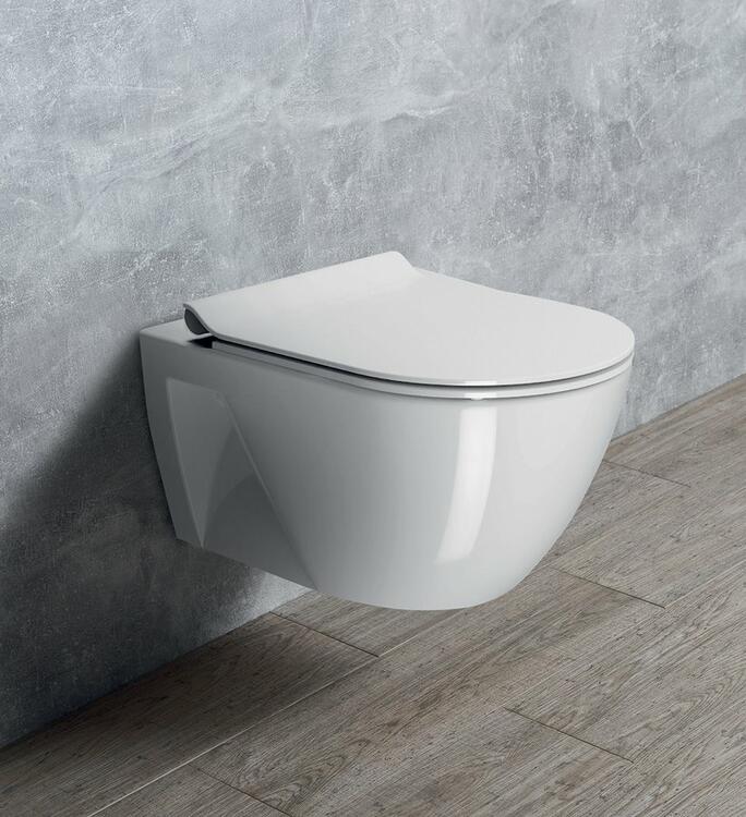 PURA ECO závěsná WC mísa, Swirlflush, 36x55cm, bílá ExtraGlaze
