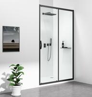 SIGMA SIMPLY BLACK sprchové dveře posuvné 1000 mm, čiré sklo | Více - 