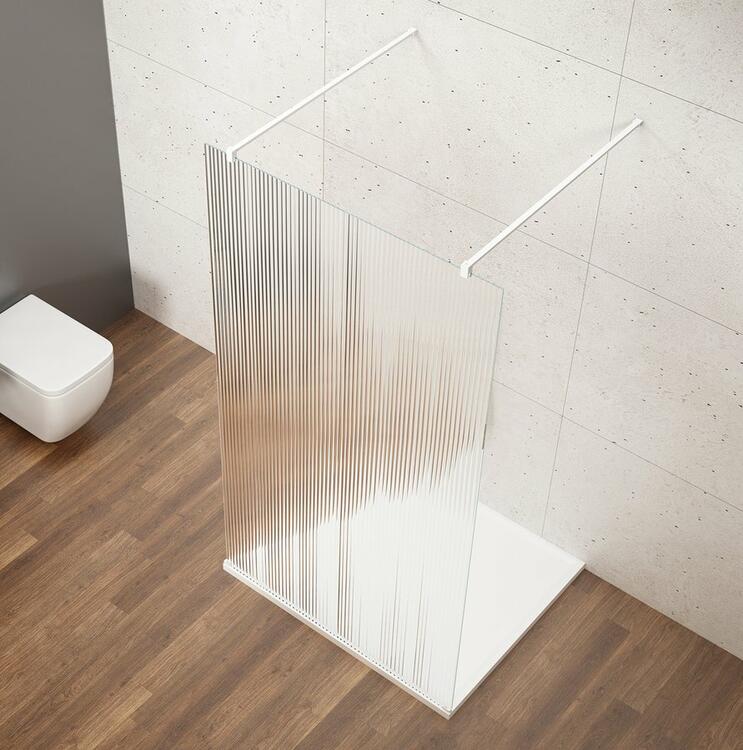 Sprchová stěna Walk-in 110 cm bílá/sklo nordic – Gelco Vario white GX1511-03