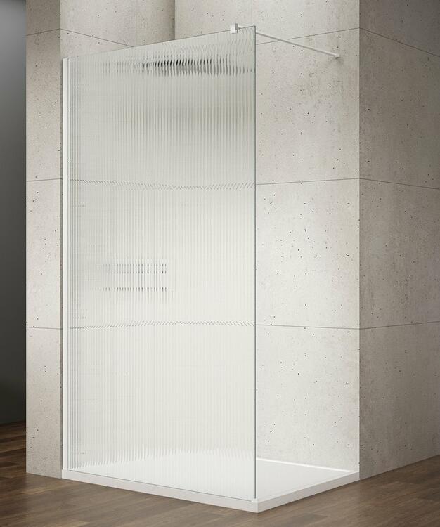Sprchová stěna Walk-in 100 cm bílá/sklo nordic – Gelco Vario white GX1510-07