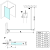Sprchová stěna Walk-in 100 cm bílá/sklo nordic – Gelco Vario white GX1510-07