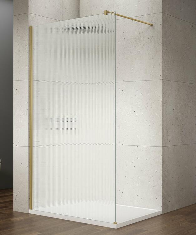 Sprchová stěna Walk-in 90 cm zlatá/sklo nordic – Gelco Vario gold GX1590-08