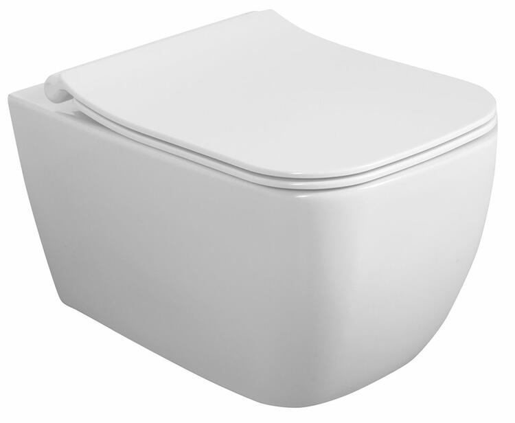 Závěsná WC mísa rimless bílá – Isvea Vea 10VA02001