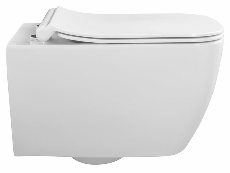 Závěsná WC mísa rimless bílá – Isvea Vea 10VA02001