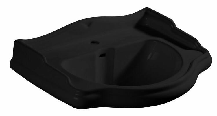 Keramické umyvadlo 73×54 cm černá mat – Kerasan RETRO KERASAN 353201