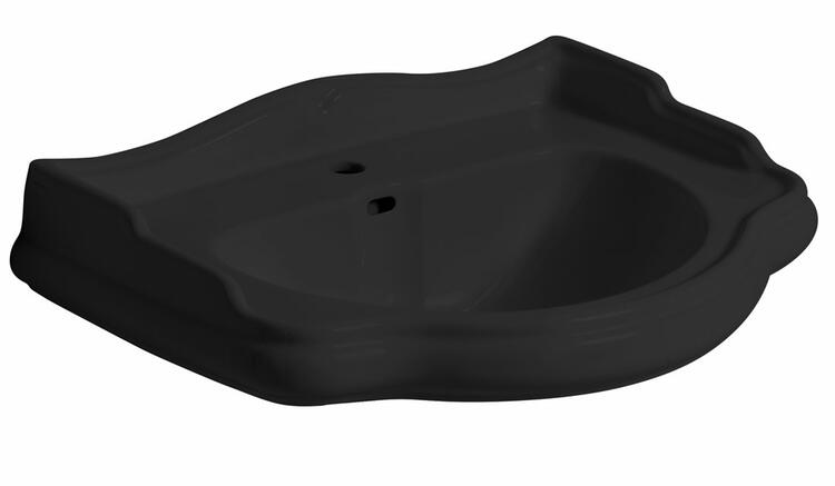 Umyvadlo 69 cm černá mat – Kerasan Retro 104631