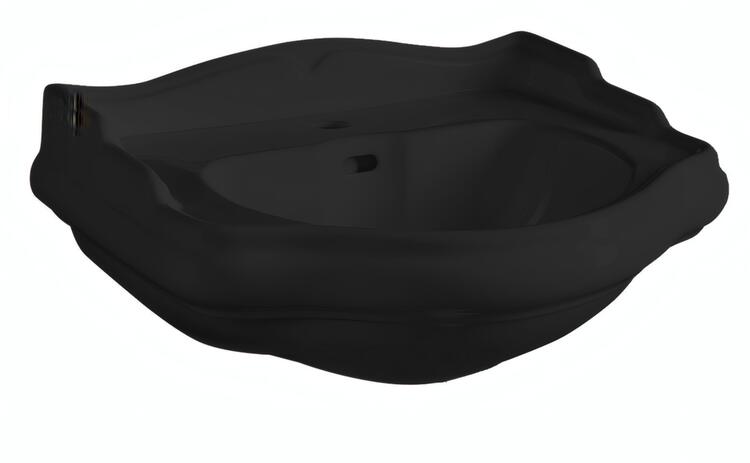 Keramické umyvadlo 56×46,5 cm černá mat – Kerasan RETRO 104531