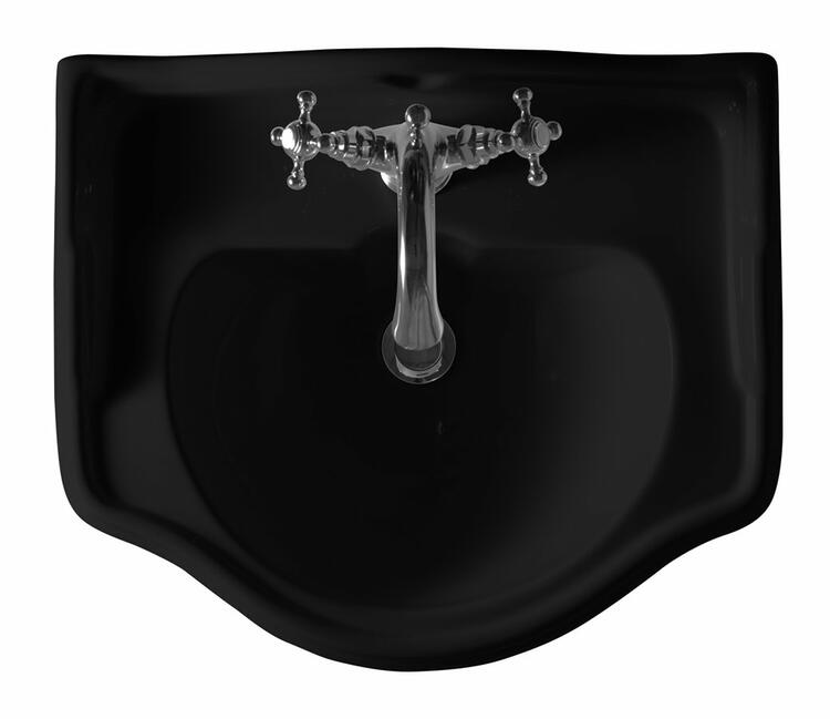 Keramické umyvadlo 56×46,5 cm černá mat – Kerasan RETRO 104531