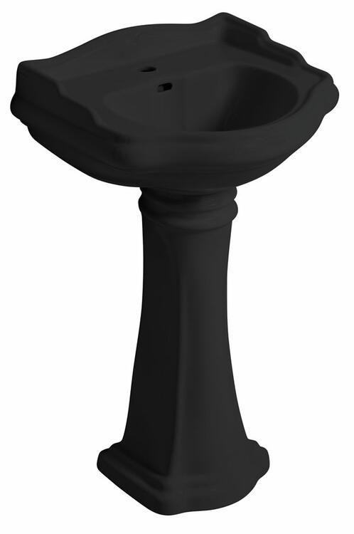 Keramické umyvadlo 56×46,5 cm černá mat – Kerasan RETRO 104531