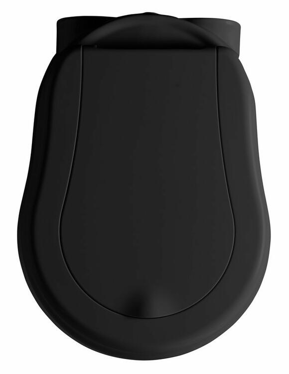 Závěsná WC mísa černá mat – Kerasan Retro 101531