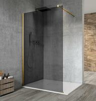 Sprchová stěna Walk-in 100 cm zlatá/kouřové sklo – Gelco Vario gold matt GX1310-01 | Více -