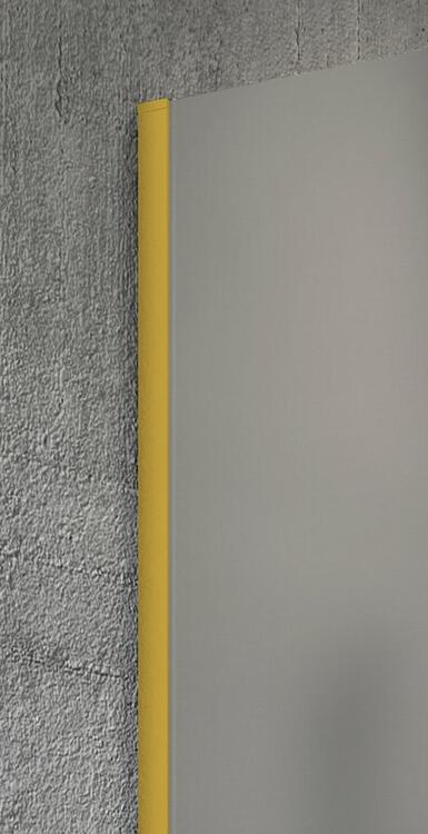 Sprchová stěna Walk-in 100 cm zlatá/kouřové sklo – Gelco Vario gold matt GX1310-01