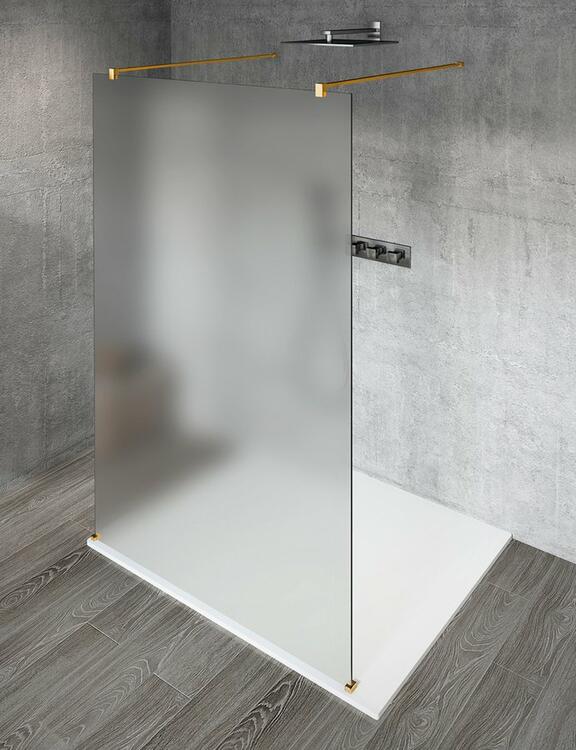 Sprchová stěna Walk-in 100 cm zlatá/matné sklo – Gelco Vario gold matt GX1410-02