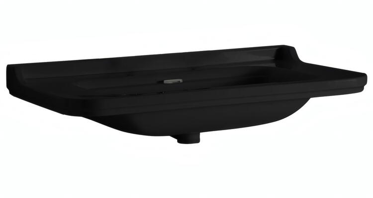 Keramické umyvadlo 100×55 cm černá mat – Kerasan WALDORF 4142K7