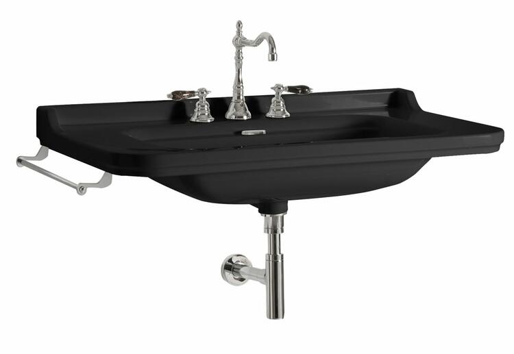 WALDORF keramické umyvadlo 100x55cm, černá mat