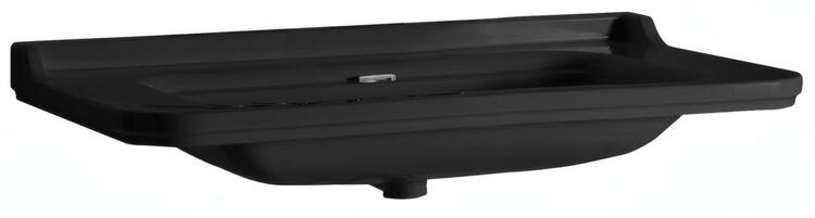 Keramické umyvadlo 120×55 cm černá mat– Kerasan WALDORF 4144K7