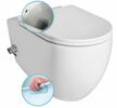 INFINITY CLEANWASH závěsná WC mísa Rimless, integrovaná baterie a bidet. sprška, 36,5x53cm, bílá