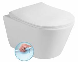 AVVA SHORT závěsná WC mísa, Rimless, 35,5x49cm, bílá | Více - 