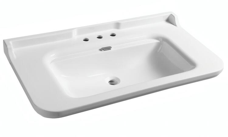 Keramické umyvadlo 120×55 cm bílá – Kerasan WALDORF 4144K1-3
